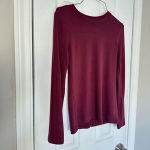 Banana Republic Soft Luxe Longsleeve Sweater Womens XS Lightweight Crewneck Rust